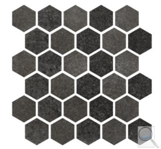 Mozaika Cir Materia Prima black storm hexagon černá