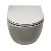 WC závěsné VitrA Sento SmoothFlush šedé včetně sedátka, zadní odpad 7848-076-0101 (obr. 5)