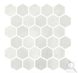 Mozaika Cir Materia Prima cloud white hexagon bílá