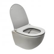 WC závěsné VitrA Sento SmoothFlush šedé včetně sedátka, zadní odpad 7848-076-0101 (obr. 2)