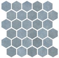 Mozaika Cir Materia Prima north pole hexagon modrá